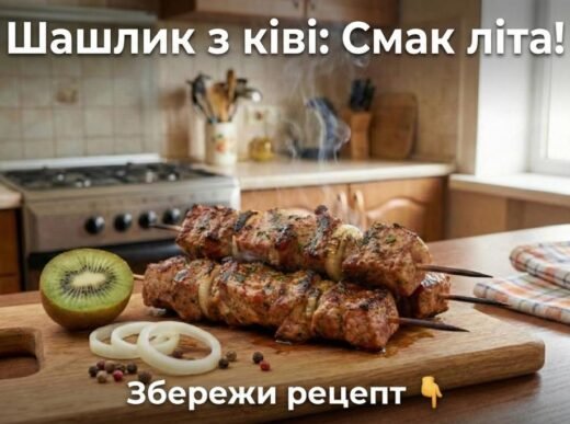 Дудник Шашлик у духовці з маринадом “Ківі”: Як зробити будь-яке м’ясо ніжним як масло