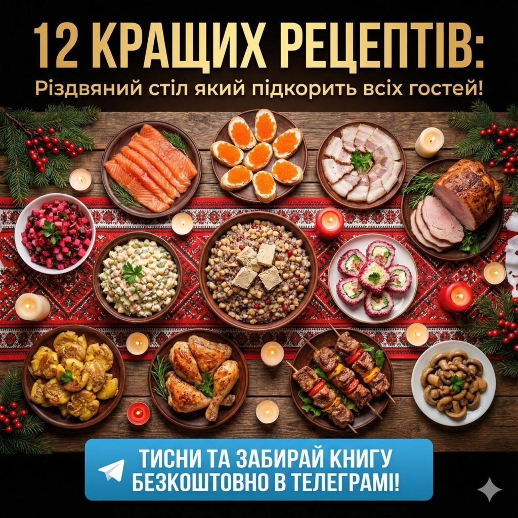 Дудник готує 12 рецептів на різдво і новий рік
